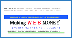 Desktop Screenshot of makingwebmoney.com